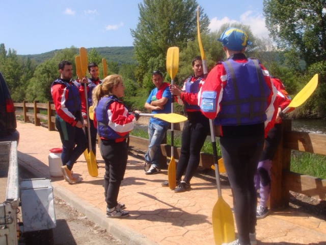 Sujetando los remos